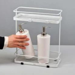 Yamazaki 2 tier Tower Rack til Shampoo, hvid