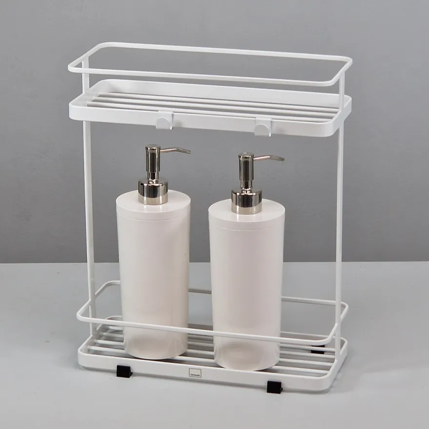 Yamazaki 2 tier Tower Rack til Shampoo, hvid