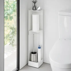 Yamazaki Toilet Organizer på Hjul - HVID