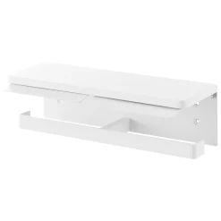 Yamazaki Toiletrulleholder i metal. Double, Hvid