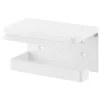 Yamazaki Toiletrulleholder i metal. Single, Hvid