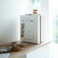 Yamazaki TOSCA brødkasse - Hvid/Bambus Tall