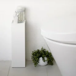 Yamazaki Tower beholder til toiletpapir til hjørnet - Hvid