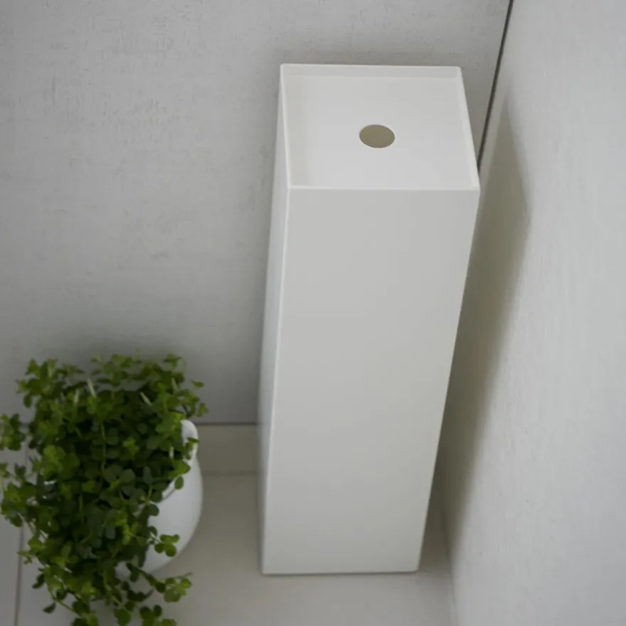 Yamazaki Tower beholder til toiletpapir til hjørnet - Hvid