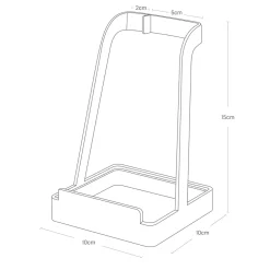 Yamazaki Tower holder til Grydeske og Låg - Hvid