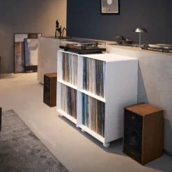 Yamazaki Tower Opbevaringsmøbel til LP plader, Hvid