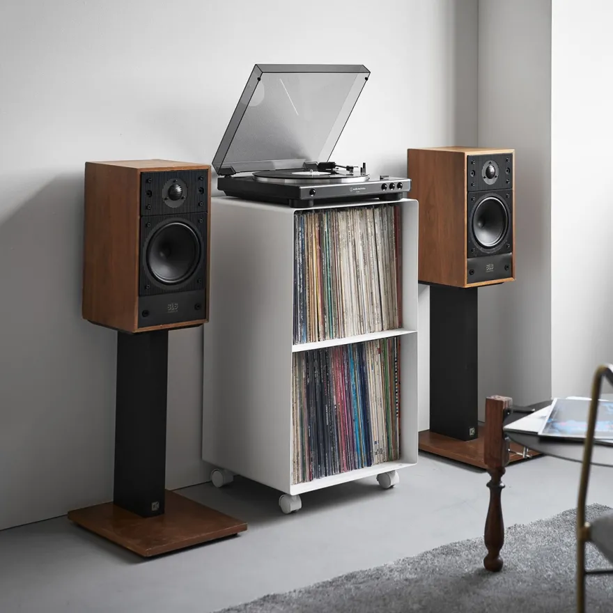 Yamazaki Tower Opbevaringsmøbel til LP plader, Hvid