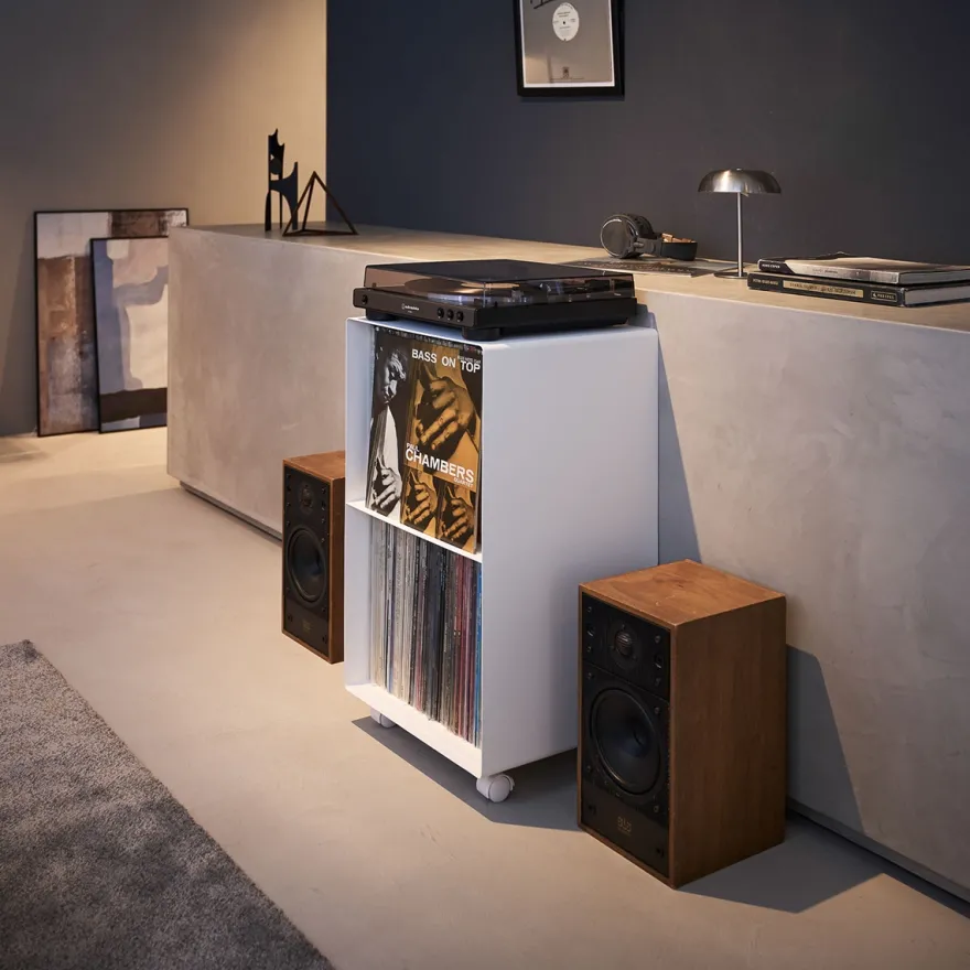 Yamazaki Tower Opbevaringsmøbel til LP plader, Hvid