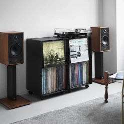 Yamazaki Tower Opbevaringsmøbel til LP plader, Sort