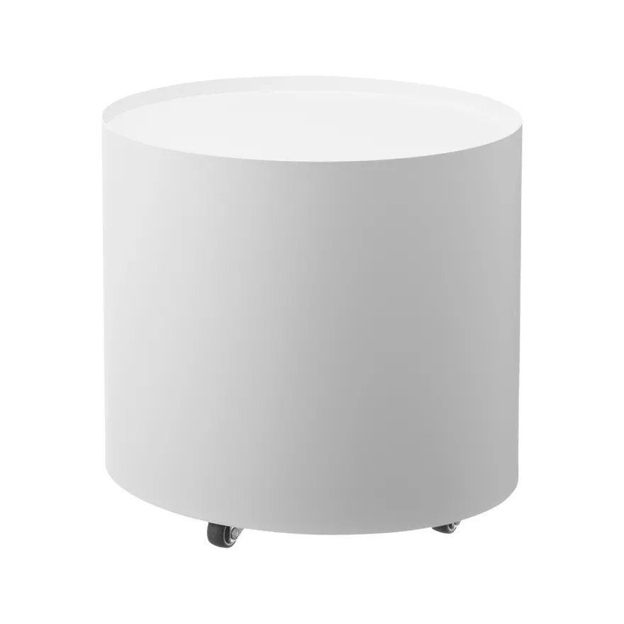 Yamazaki Tower Plantebord på hjul med opbevaring - Hvid