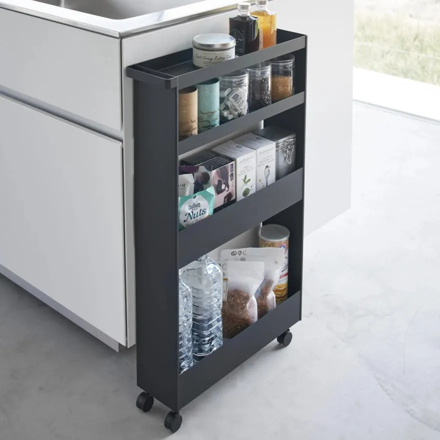 Yamazaki Tower SLIM rullevogn - Sort