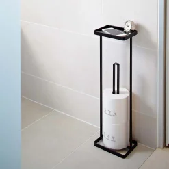 Yamazaki Tower stander til toiletpapir - Sort