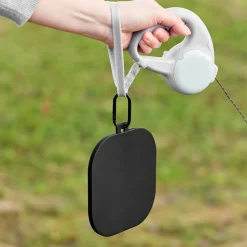 Yamazaki Transportabel skål til dyrefoder, Sort, SMALL