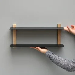 Yoshi hylde - Sort 3x2