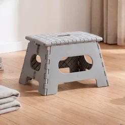 Zeller Foldeskammel i Plast - 22 cm, Grå
