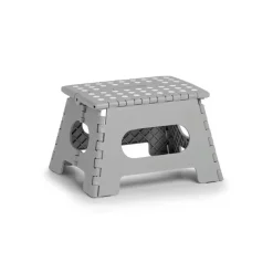 Zeller Foldeskammel i Plast - 22 cm, Grå