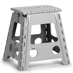 Zeller Foldeskammel i Plast, 39 cm, Grå