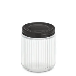 Zeller Glaskrukke med sort låg - 520ml.