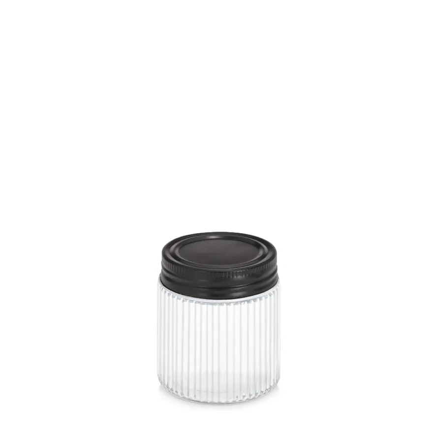 Zeller Krydderiglas med sort låg - 120ml.