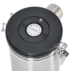 Zeller Lufttæt kaffedåse med ske - 1700ml. - Rustfrit stål