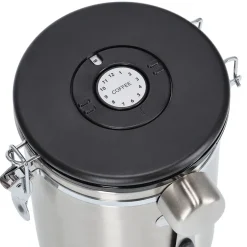 Zeller Lufttæt kaffedåse med ske - 2700ml. - Rustfrit stål