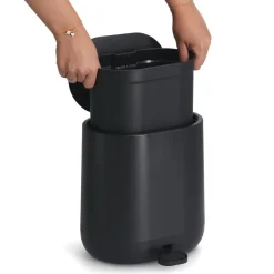 Zeller pedalspand - 6 liter - Soft Close, Sort