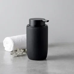 Zeller Sæbedispenser i sort keramik, Janice