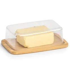 Zeller Smørboks i Bambus og Plast - 19 x 12,5 cm