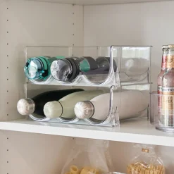 Zeller - Stabelbar Vinholder i Plast til 3 flasker