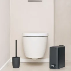 Zeller Toiletbørste i sort keramik, Janice