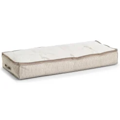 Zeller "Under bed" storage Stofkurv - "Alberte" BEIGE Stripes