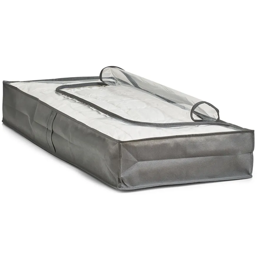 Zeller "Under bed" storage Stofkurv - GRÅ